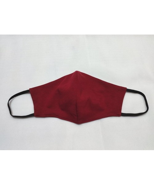 Maska ochronna z bawełny wielorazowego użytku - bordowa